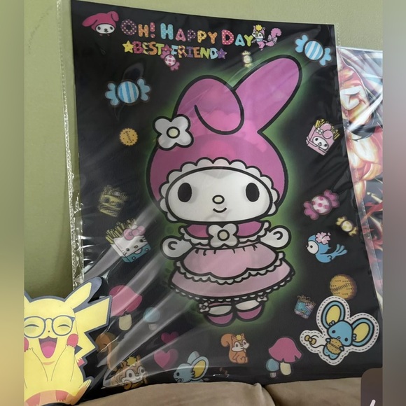 Kuromi and Melody 2-in-1 3D effect poster - Picture 3 of 4